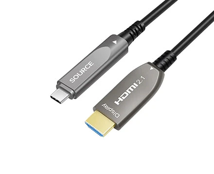 8K Fiber Active Optical USB-C to HDMI Cable