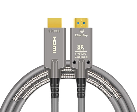 Armored 8K Fiber Optic HDMI 2.1 Active Optical Cable