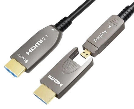 Detachable 8k Fiber Optic Hdmi 2.1 Active Optical Cable, Type A To D