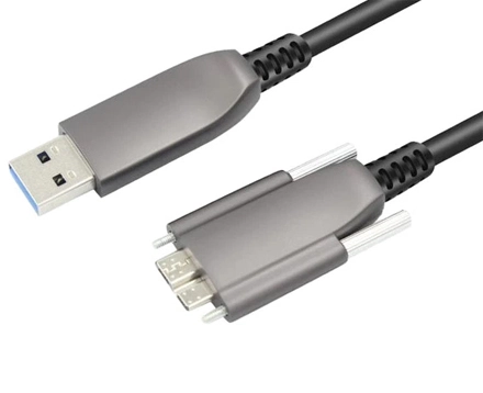 Fiber Optic USB3 AM to Micro-B Active Optical Cable
