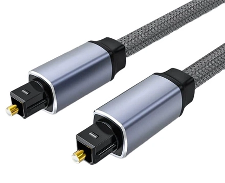 Toslink Digital Optical Audio Cable Aluminum Shell Nylon Braided