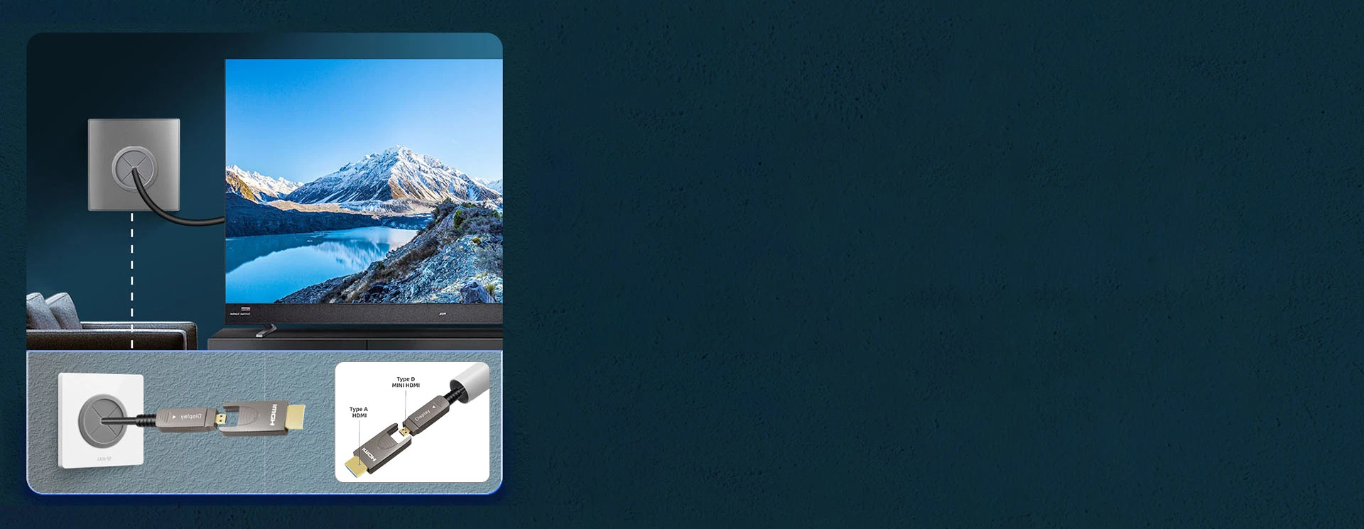 Convenient Detachable HDMI 2.1 AOC for Flexible Setup and Conduit