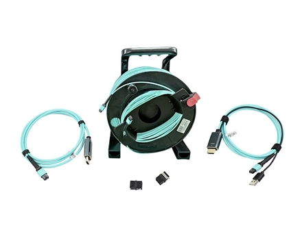 Detachable Armored 8K Pure Fiber HDMI 2.1-MPO Extender Cable on Roxtone Drum