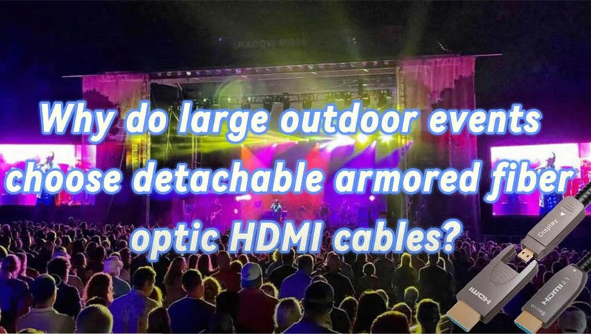 Cavo HDMI in fibra ottica 8k corazzato e staccabile