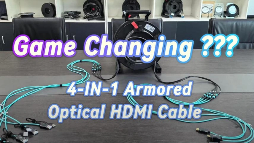 Game-changing Armored 4-IN-1 Optical HDMI Cable Drum? Check it out