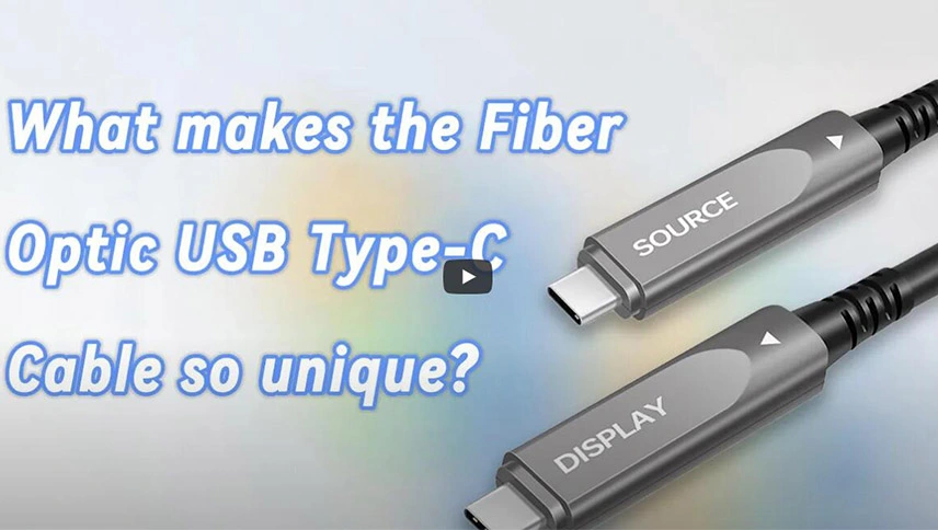What makes the Fiber Optic USB Type-C Cable so unique?