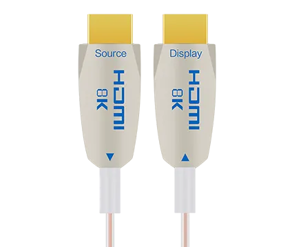 Super Slim 8K HDMI 2.1 Fiber Active Optical Cable White Shell