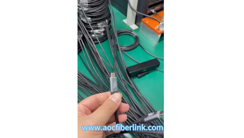 USB 3 2 Gen 2 Active Optical Cable Factory testing